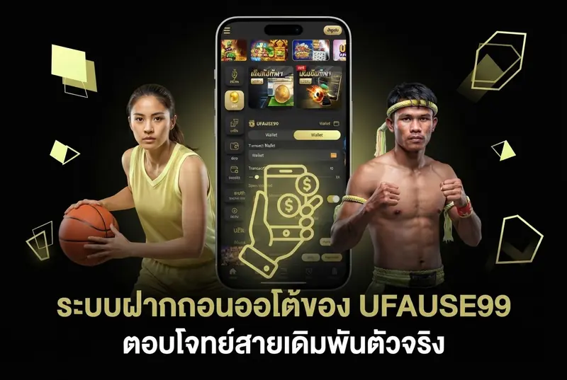 ระบบฝากถอนออโต้ของ UFAUSE99 ตอบโจทย์สายเดิมพันตัวจริง